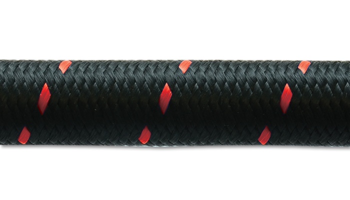 11990R -10AN Gummislang (152cm) Rött Nylonöverdrag Vibrant Performance