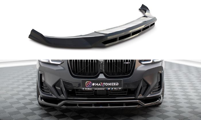 BMW X3 M-Pack G01 Facelift 2021+ Frontläpp / Frontsplitter Maxton Design i gruppen Bilmodeller / BMW / X3 (G01) 18+ hos DDESIGN AB (BMX301FMPACKFD1GFD1RG)