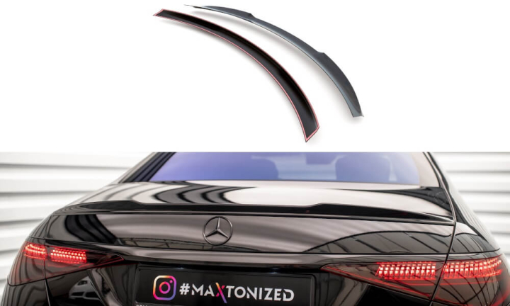Mercedes S-Klass AMG-Line W223 2020+ Vingextension V.1 Maxton Design i gruppen Bilmodeller / Mercedes Benz / S-Class 20+ (W223) hos DDESIGN AB (ME-S-223-AMGLINE-CAP1)