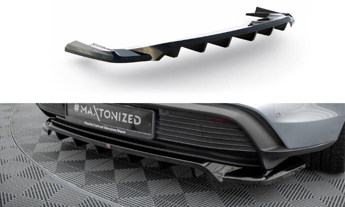 Porsche Taycan Mk1 2019+ Bakre Splitter / Diffuser Maxton Design i gruppen Bilmodeller / Porsche / Taycan 19+ hos DDESIGN AB (PO-TAY-1-RD1G-RD2G)