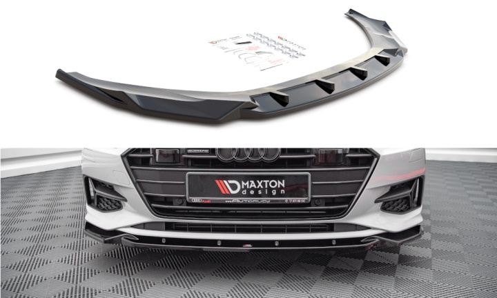 var-AU-A7-C8-FD2T Audi A7 C8 2018+ Frontsplitter V.2 Maxton Design 