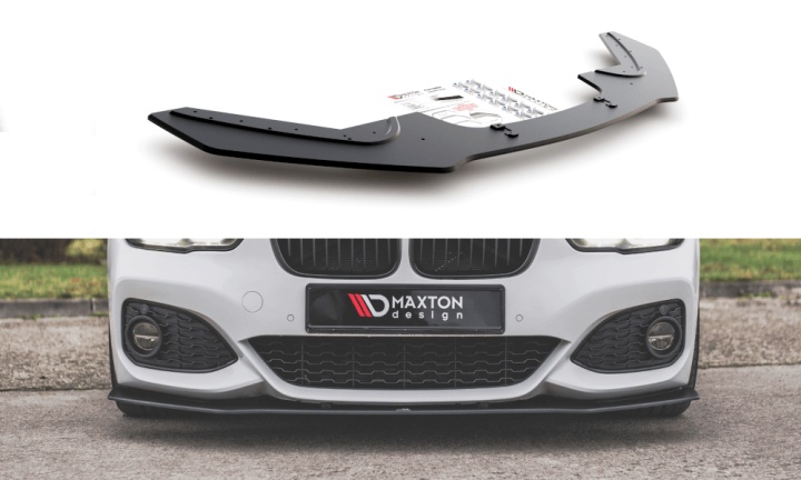 var-BM1F20FMCNC-FD3B BMW F20 M-Pack Facelift / M140i 2015-2019 Racing Frontsplitter V.3 Maxton Design 
