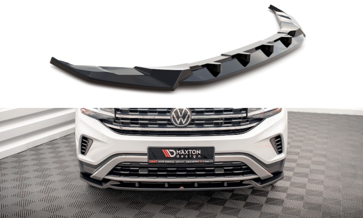 var-VW-AT-1-CRS-FD1T VW Atlas Cross Sport 2020+ Frontsplitter V.1 Maxton Design 