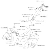 32016-AF101 Toyota GR 86 / Subaru BRZ 21+ HKS Hi-Power SPEC-L II Catback Avgassystem (4)