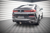 BMW X6 M-Paket 2019+ Bakre Splitter (Med Splitters) Passar Dragkrok V.3 Maxton Design 