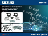 HR-Q0564 Suzuki Swift 17- Bakre Camber / Toe Spacer - 2Delar/Set Hardrace (2)