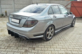 ME-C-204-AMGLINE-CNC-RS1A Mercedes C-Class W204 Facelift AMG-Line 2011-2014 Racing Diffuser & Sidoextensions Maxton Design (5)