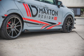 var-FOFI8STCNC-SD2B-SF1G Ford Fiesta MK8 ST / ST-Line 2018+ Racing Durability Sidoextensions + Splitters V.1 Maxton Design  (6)