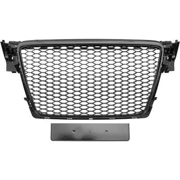 AUDI A4 B8 07-11 Honeycomb Svart Sportgrill RS-Look DIEDERICHS i gruppen Välj bilmodell / Audi / A4 - S4 - RS4 (B8) 2007-2014 / Styling hos DDESIGN Scandinavia AB (1018341)