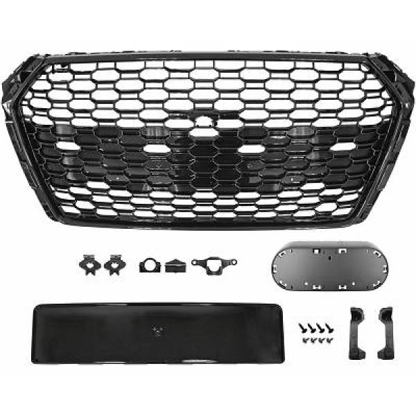AUDI A4 B9 15-19 Sportgrill Sport-Look (utan Kamera / Med PDC) DIEDERICHS i gruppen Välj bilmodell / Audi / A4 - S4 - RS4 (B9) 2015+ / Styling hos DDESIGN Scandinavia AB (1020240)