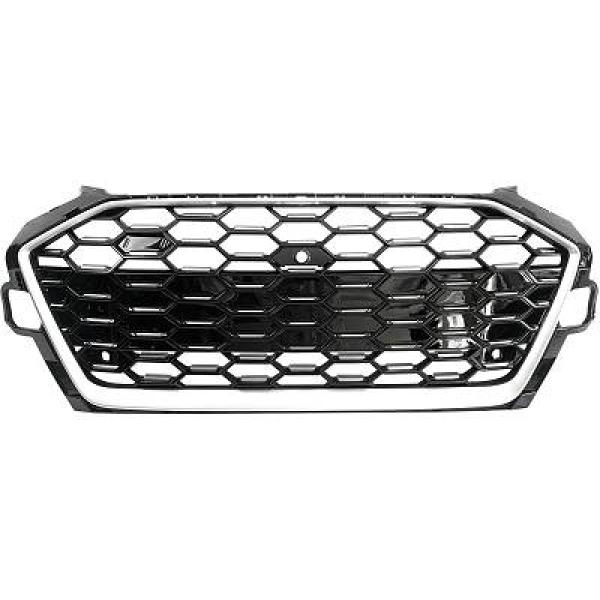 AUDI A4 B9.5 19+ (med Kamera) Krom/Svart Sportgrill Sport-Look DIEDERICHS i gruppen Välj bilmodell / Audi / A4 - S4 - RS4 (B9) 2015+ / Styling hos DDESIGN Scandinavia AB (1020843)