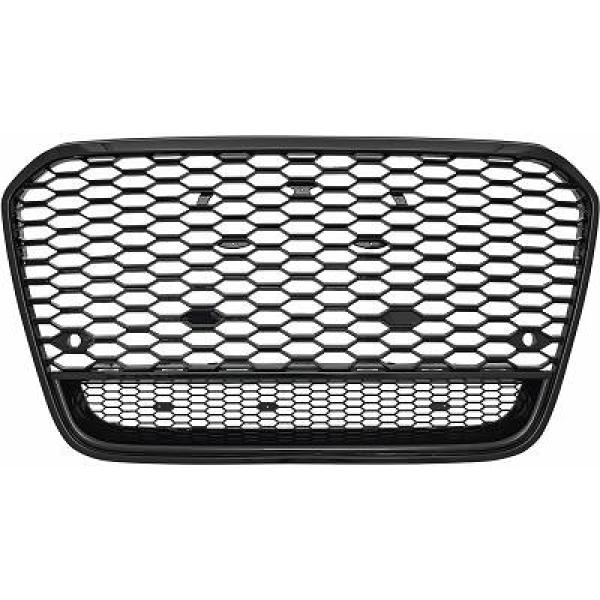 AUDI A6 C7 12-14 Honeycomb Blanksvart Sportgrill RS-Look DIEDERICHS i gruppen Bilmodeller / Audi / A6 - S6 - RS6 (C7) 2011-2018 / Styling / Grill hos DDESIGN AB (1028140)