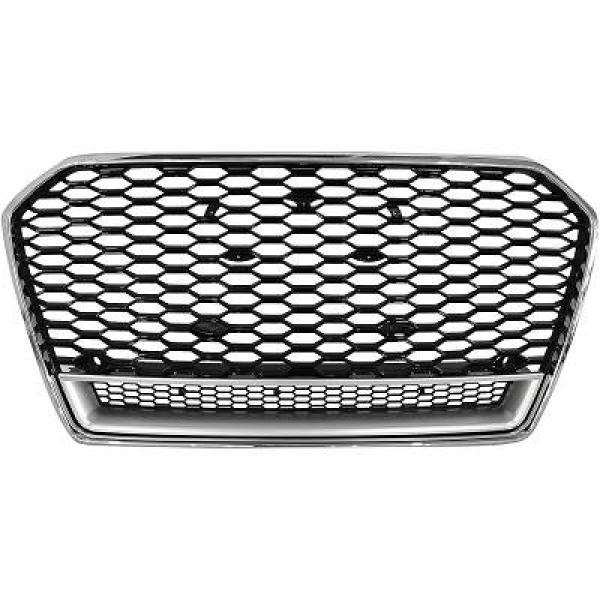 AUDI A6 C7 15-18 Honeycomb Krom/Svart Sportgrill RS-Look DIEDERICHS i gruppen Bilmodeller / Audi / A6 - S6 - RS6 (C7) 2011-2018 / Styling / Grill hos DDESIGN AB (1028240)