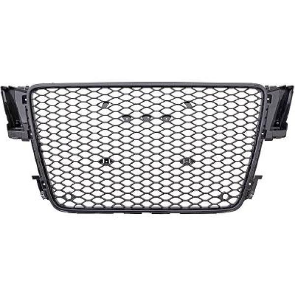 AUDI A5 8T 07-11 Honeycomb Blanksvart Sportgrill RS-Look (med PDC) DIEDERICHS i gruppen Välj bilmodell / Audi / A5 - S5 - RS5 (8T/8F) 2008-2016 / Styling hos DDESIGN Scandinavia AB (1045140)
