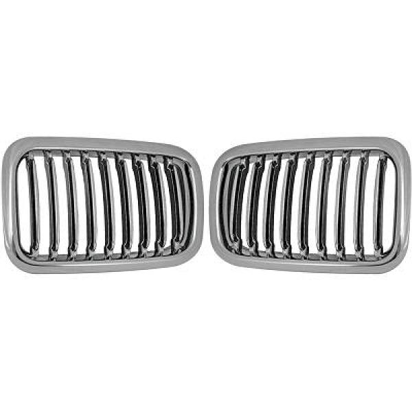 BMW 3-Serie E36 91-96 Krom/Svart Sportgrill DIEDERICHS i gruppen Bilmodeller / BMW / 3-serie (E36) 1990-2000 / Styling / Grill hos DDESIGN AB (1213240)