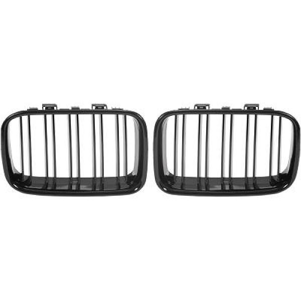 BMW 3-Serie E36 91-96 Dubbelribbad Blanksvart Sportgrill Sport-Look DIEDERICHS i gruppen Välj bilmodell / BMW / 3-serie (E36) 1990-2000 / Styling / Grill hos DDESIGN Scandinavia AB (1213341)