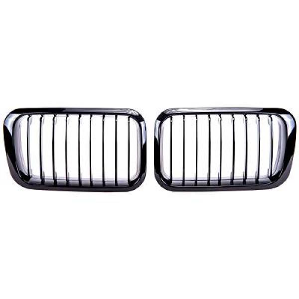 BMW 3-Serie E36 91-96 Enkelribbad Blanksvart Sportgrill Performance-Look DIEDERICHS i gruppen Välj bilmodell / BMW / 3-serie (E36) 1990-2000 / Styling / Grill hos DDESIGN Scandinavia AB (1213440)