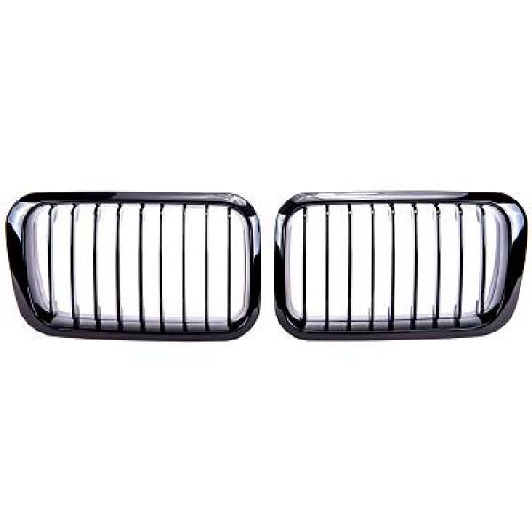 BMW 3-Serie E36 91-96 Enkelribbad Blanksvart Sportgrill Performance-Look DIEDERICHS i gruppen Bilmodeller / BMW / 3-serie (E36) 1990-2000 / Styling / Grill hos DDESIGN AB (1213440)