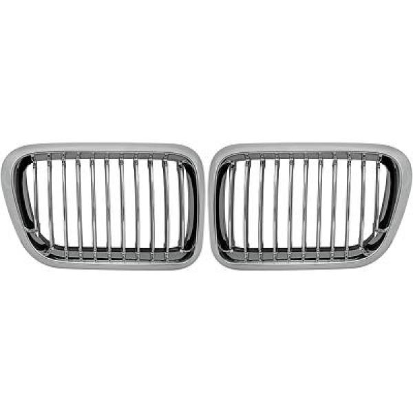 BMW 3-Serie E36 96-99 Enkelribbad Krom Sportgrill DIEDERICHS i gruppen Välj bilmodell / BMW / 3-serie (E36) 1990-2000 / Styling / Grill hos DDESIGN Scandinavia AB (1213540)