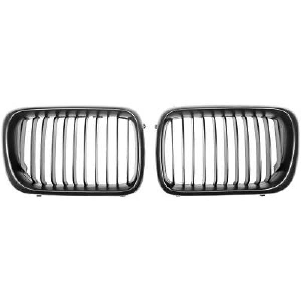 BMW 3-Serie E36 96-99 Enkelribbad Blanksvart Sportgrill DIEDERICHS i gruppen Bilmodeller / BMW / 3-serie (E36) 1990-2000 / Styling / Grill hos DDESIGN AB (1213640)