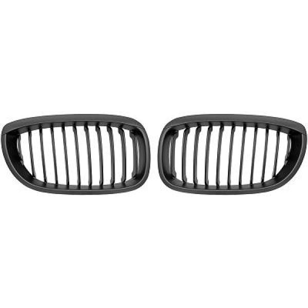 BMW 3-Serie E46 Coupé/Cab 03+ Enkelribbad Blanksvart Sportgrill DIEDERICHS i gruppen Välj bilmodell / BMW / 3-serie (E46) 1998-2005 / Styling / Grill hos DDESIGN Scandinavia AB (1214840)
