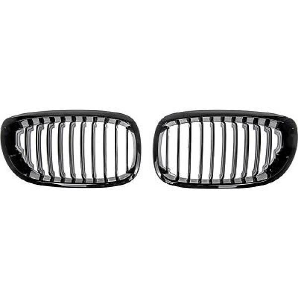 BMW 3-Serie E46 Coupé 03-06 Blanksvart Sportgrill Performance-Look DIEDERICHS i gruppen Välj bilmodell / BMW / 3-serie (E46) 1998-2005 / Styling / Grill hos DDESIGN Scandinavia AB (1214841)