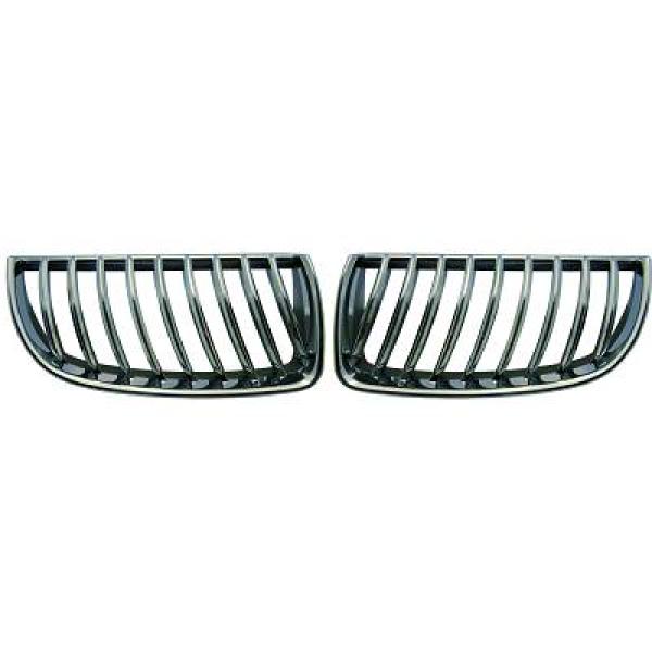 BMW 3-Serie E90/E91 05-08 Krom/Svart Sportgrill / Njurar DIEDERICHS i gruppen Välj bilmodell / BMW / 3-serie (E90-E91) 2005-2012 / Styling hos DDESIGN Scandinavia AB (1216340)