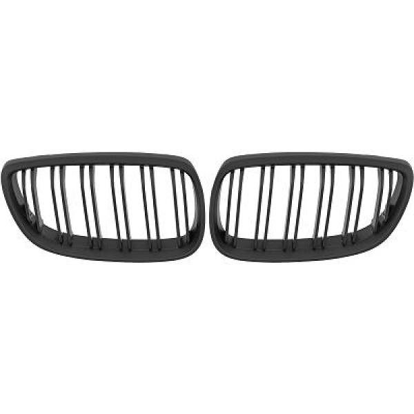 BMW 3-Serie E92/E93 06-10 Dubbelribbad Mattsvart Sportgrill / Njurar Performance-Look DIEDERICHS i gruppen Bilmodeller / BMW / 3-serie (E92-E93) 05-12 / Styling / Grill hos DDESIGN AB (1216742)