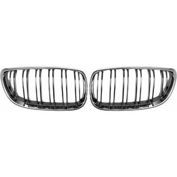 BMW 3-Serie E92/E93 06-10 Dubbelribbad Krom/Svart Sportgrill / Njurar Performance-Look DIEDERICHS i gruppen Välj bilmodell / BMW / 3-serie (E92-E93) 05-12 / Styling / Grill hos DDESIGN Scandinavia AB (1216743)