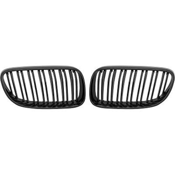 BMW 3-Serie E92 / E93 10-13 Dubbelribbad Blanksvart Sportgrill / Njurar Performance-Look DIEDERICHS i gruppen Välj bilmodell / BMW / 3-serie (E92-E93) 05-12 / Styling / Grill hos DDESIGN Scandinavia AB (1216744)