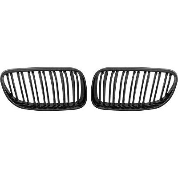 BMW 3-Serie E92 / E93 10-13 Dubbelribbad Blanksvart Sportgrill / Njurar Performance-Look DIEDERICHS i gruppen Bilmodeller / BMW / 3-serie (E92-E93) 05-12 / Styling / Grill hos DDESIGN AB (1216744)