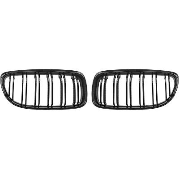 BMW 3-Serie E92/93 10-13 Dubbelribbad Blanksvart Sportgrill / Njurar Performance-Look DIEDERICHS i gruppen Välj bilmodell / BMW / 3-serie (E92-E93) 05-12 / Styling / Grill hos DDESIGN Scandinavia AB (1216941)