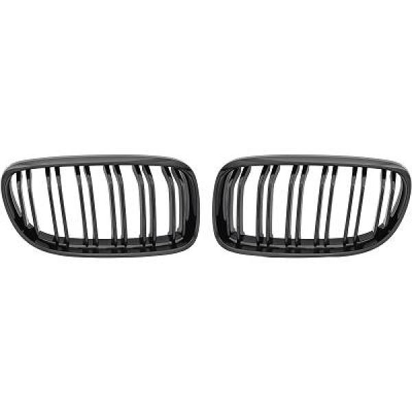 BMW 3-Serie E90/E91 08-12 Dubbelribbad Blanksvart Sportgrill / Njurar Performance-Look DIEDERICHS i gruppen Välj bilmodell / BMW / 3-serie (E90-E91) 2005-2012 / Styling hos DDESIGN Scandinavia AB (1216943)