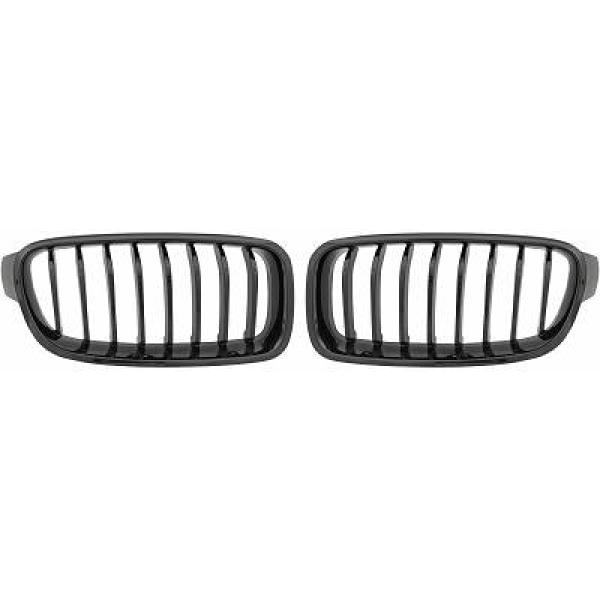 BMW 3-Serie F30/F31 11+ Blanksvart Sportgrill / Njurar Performance-Look DIEDERICHS i gruppen Bilmodeller / BMW / 3-serie-4-serie (F30-F36) 11-19 / Styling / Grill hos DDESIGN AB (1217140)