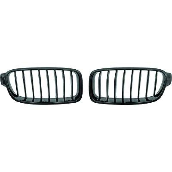 BMW 3-Serie F30/F31 11+ Enkelribbad Blanksvart Sportgrill / Njurar Performance-Look DIEDERICHS i gruppen Välj bilmodell / BMW / 3-serie-4-serie (F30-F36) 11-19 / Styling / Grill hos DDESIGN Scandinavia AB (1217340)