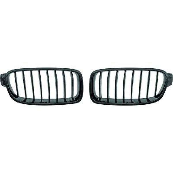 BMW 3-Serie F30/F31 11+ Enkelribbad Blanksvart Sportgrill / Njurar Performance-Look DIEDERICHS i gruppen Bilmodeller / BMW / 3-serie-4-serie (F30-F36) 11-19 / Styling / Grill hos DDESIGN AB (1217340)