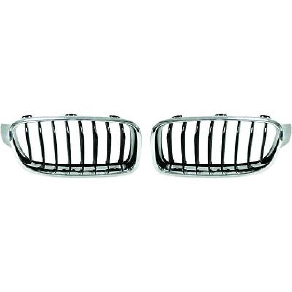 BMW 3-Serie F30/F31 11-15 Enkelribbad Krom/Svart Sportgrill DIEDERICHS i gruppen Välj bilmodell / BMW / 3-serie-4-serie (F30-F36) 11-19 / Styling / Grill hos DDESIGN Scandinavia AB (1217440)