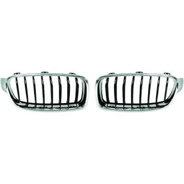 BMW 3-Serie F30/F31 11-15 Enkelribbad Krom/Svart Sportgrill DIEDERICHS i gruppen Bilmodeller / BMW / 3-serie-4-serie (F30-F36) 11-19 / Styling / Grill hos DDESIGN AB (1217440)