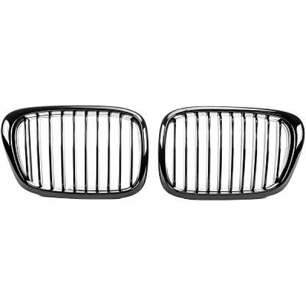 BMW 5-Serie E39 95-03 Blanksvart Sportgrill / Njurar Performance-Look DIEDERICHS i gruppen Bilmodeller / BMW / 5-serie (E39) 95-04 / Styling / Grill hos DDESIGN AB (1223341)