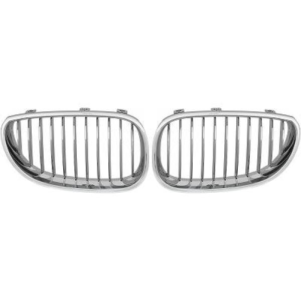 BMW 5-Serie E60/E61 03-07 Enkelribbad Kromad Sportgrill / Njurar DIEDERICHS i gruppen Välj bilmodell / BMW / 5-serie (E60-E61) 03-10 / Styling hos DDESIGN Scandinavia AB (1224240)