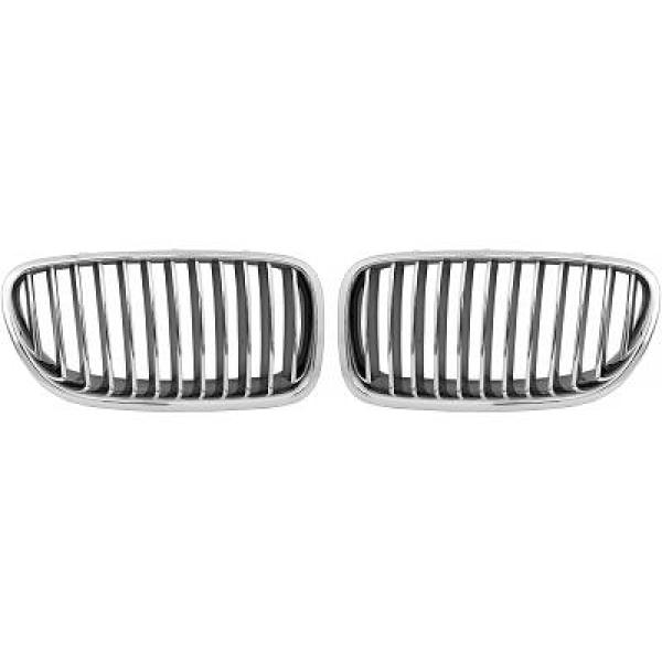 BMW 5-Serie F10/F11 10-13 Enkelribbad Kromad Sportgrill / Njurar DIEDERICHS i gruppen Bilmodeller / BMW / 5-serie (F07-F10-F11) 11-17 / Styling / Grill hos DDESIGN AB (1225240)