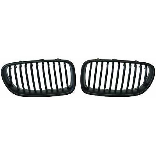 BMW 5-Serie F10/F11 10-13 Enkelribbad Mattsvart Sportgrill / Njurar DIEDERICHS i gruppen Bilmodeller / BMW / 5-serie (F07-F10-F11) 11-17 / Styling / Grill hos DDESIGN AB (1225340)