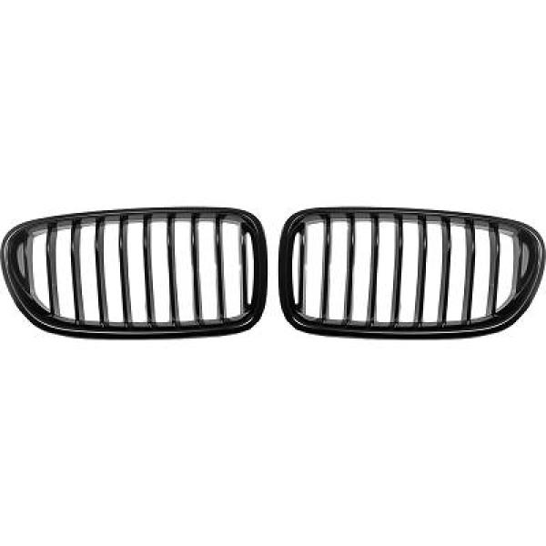 BMW 5-Serie F10/11 10-13 Enkelribbad Blanksvart Sportgrill / Njurar DIEDERICHS i gruppen Välj bilmodell / BMW / 5-serie (F07-F10-F11) 11-17 / Styling / Grill hos DDESIGN Scandinavia AB (1225540)