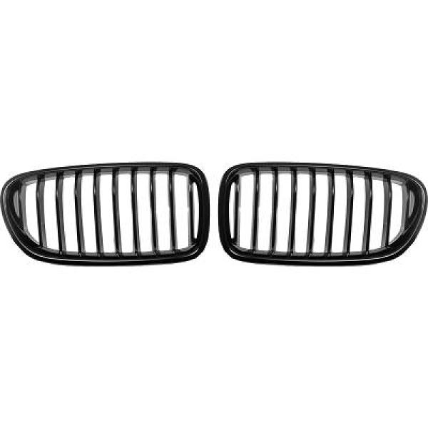 BMW 5-Serie F10/11 10-13 Enkelribbad Blanksvart Sportgrill / Njurar DIEDERICHS i gruppen Bilmodeller / BMW / 5-serie (F07-F10-F11) 11-17 / Styling / Grill hos DDESIGN AB (1225540)