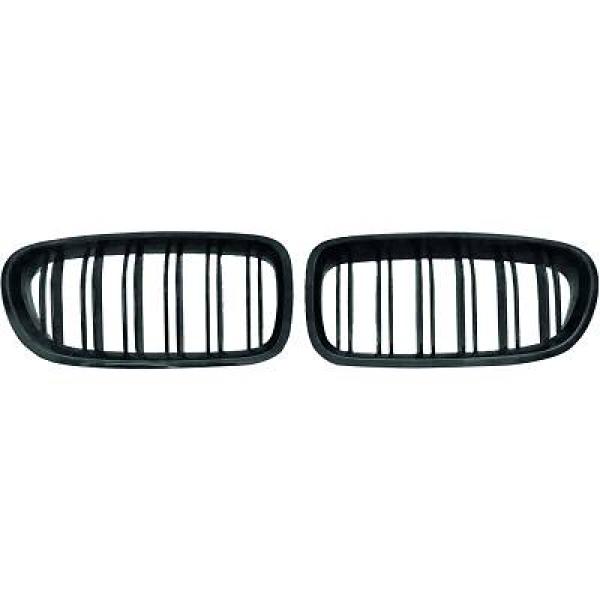 BMW 5-Serie F10/F11 13-17 Dubbelribbad Blanksvart Sportgrill / Njurar DIEDERICHS i gruppen Bilmodeller / BMW / 5-serie (F07-F10-F11) 11-17 / Styling / Grill hos DDESIGN AB (1225740)