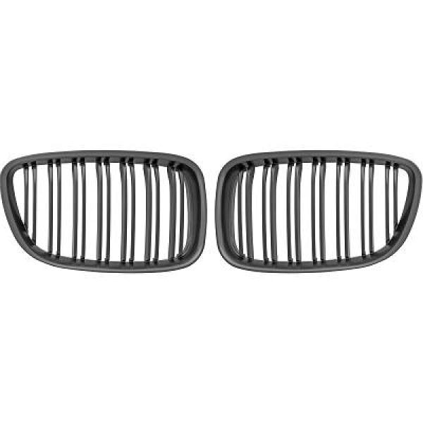 BMW 5-Serie GT F07 13-17 Dubbelribbad Mattsvart Sportgrill / Njurar Sport-Look DIEDERICHS i gruppen Välj bilmodell / BMW / 5-serie (F07-F10-F11) 11-17 / Styling / Grill hos DDESIGN Scandinavia AB (1225840)