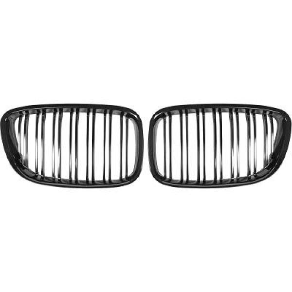 BMW 5-Serie GT F07 08-17 Dubbelribbad Blanksvart Sportgrill / Njurar Sport-Look DIEDERICHS i gruppen Bilmodeller / BMW / 5-serie (F07-F10-F11) 11-17 / Styling / Grill hos DDESIGN AB (1225842)