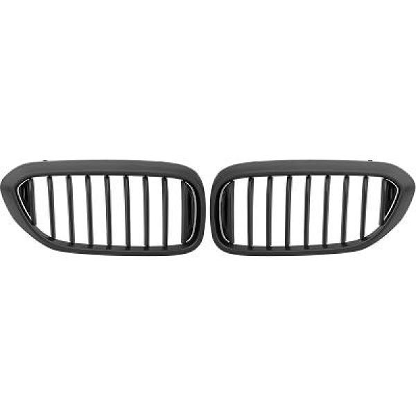 BMW 5-Serie G30/G31 17-20 Enkelribbad Mattsvart Sportgrill / Njurar Performance-Look DIEDERICHS i gruppen Välj bilmodell / BMW / 5-serie (G30-G31) 16+ / Styling hos DDESIGN Scandinavia AB (1226540)