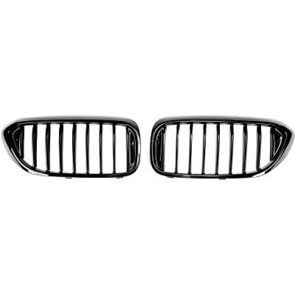 BMW 5-Serie G30/G31 17-20 Enkelribbad Blanksvart Sportgrill / Njurar Performance-Look DIEDERICHS i gruppen Välj bilmodell / BMW / 5-serie (G30-G31) 16+ / Styling hos DDESIGN Scandinavia AB (1226541)