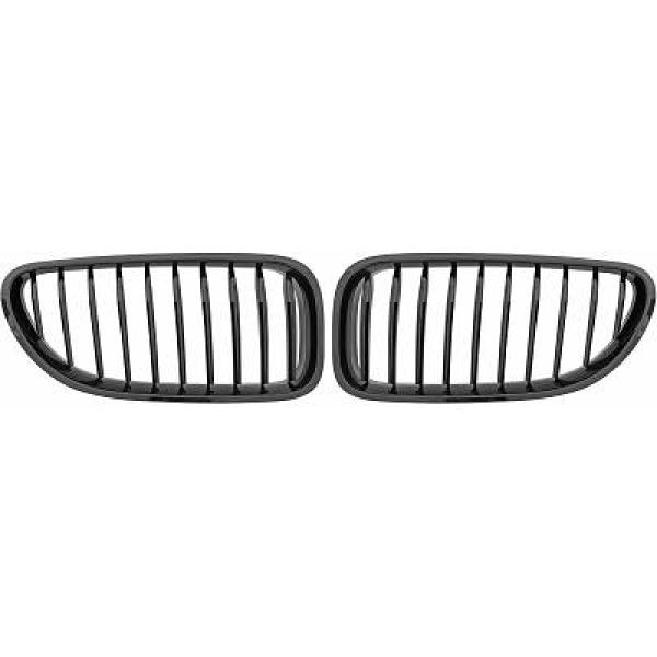 BMW 6-Serie F12/F13 11+ Enkelribbad Blanksvart Sportgrill / Njurar Performance-Look DIEDERICHS i gruppen Bilmodeller / BMW / 6-serie (F06-F12-F13) 12-18 / Styling hos DDESIGN AB (1231341)